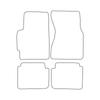 [BLM]HO028 Red - Set of Velour Floor Mats To Fit Honda CR-V I 1995-2001 - Red Trim