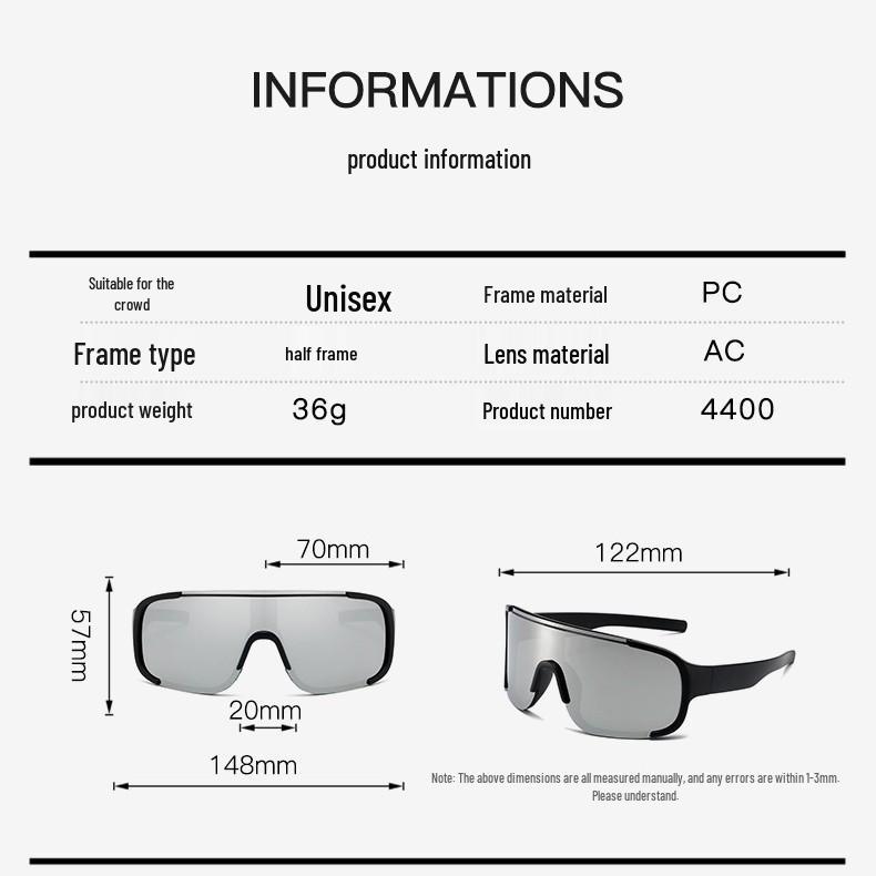 Unisex Winddichte UV-Schutz Rad- & Skibrille