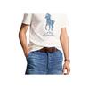 Polo Ralph Lauren Ss24 Logo Print Crew Neck Short Sleeve T-Shirt Men Tops Nivis-Island-Off-White MNPOTSH1N822290-100