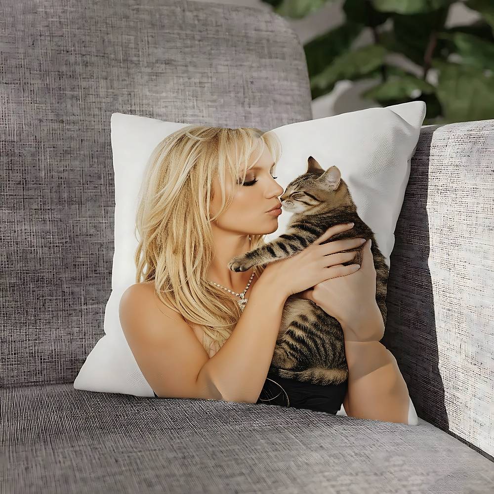 B-Britney S-Spears Pillow Case For Sofa Decor Car Office Room Printing Cushion Cover Decorations and Protector