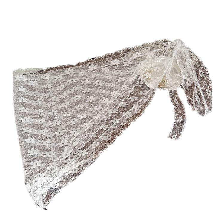 Soft and Comfortable Lace Hair Bandanas for Women Bohomian Flower Hair Scarf