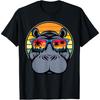 Cool Hippo Design - Cute Hippopotamus W_ Sunglass T-Shirt
