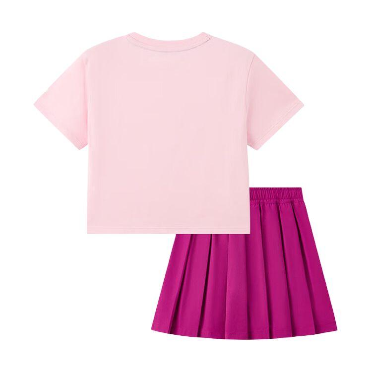 Children Aged 3 7 Years Old New Balance Skirt Set 2 Piece Set 2SF2E172-LPK