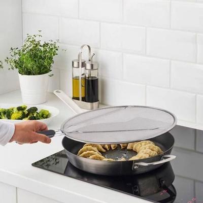 Anti-Spritz-Fettspritzschutz Robuster Koch-Brat-Küchenhelfer Spritzschutz Edelstahl-Schutz Ölnetz