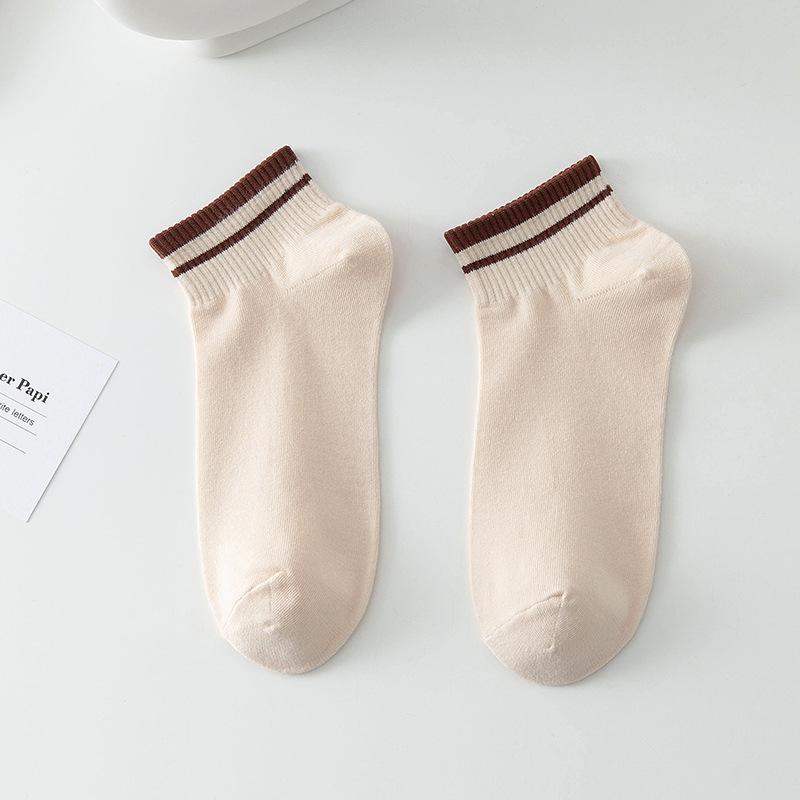 Women's Striped Comfy Ankle Socks Solid Color Socks Stockings & Hosiery