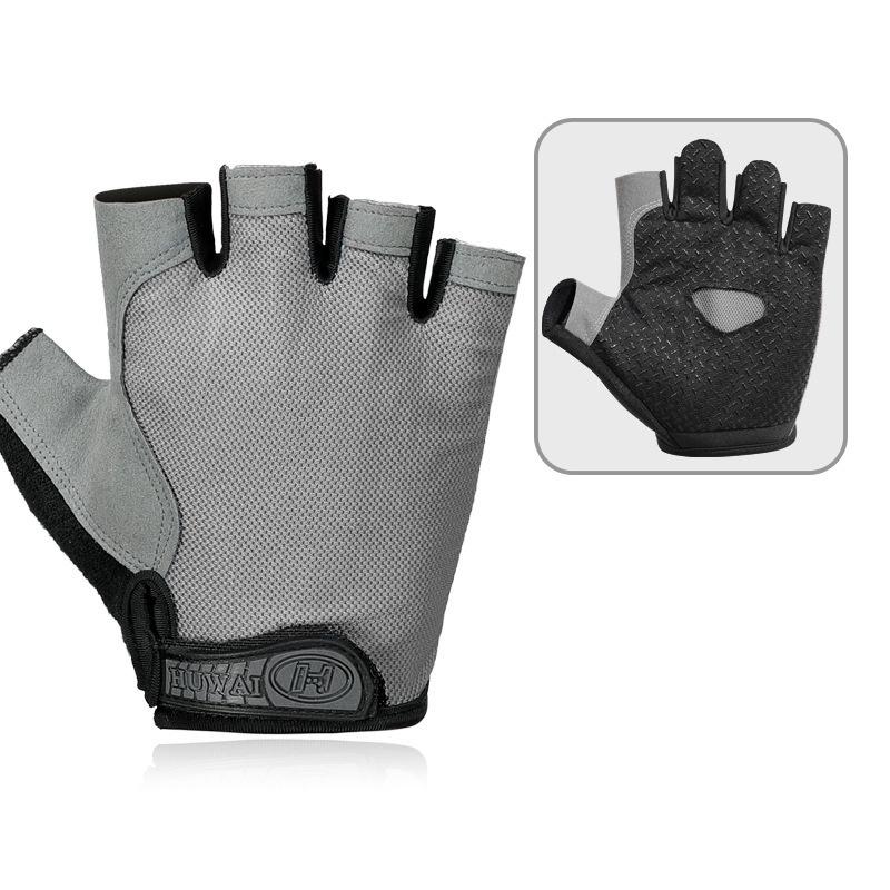 Professional Gym Fitness Breathable Anti-Slip Women Men Half Finger Summer Fishing Cycling Fingerless Gloves Female Bicycle Bike