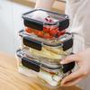 Transparent Food-Grade Refrigerator Storage Box for Fresh Produce and Lunches