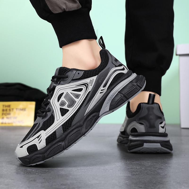 Fashion Men Casual Shoes Mesh Mens Running Sneakers Breathable Non-Slip Sports Shoes Comfortable Tennis Shoes Soft Walking Shoes