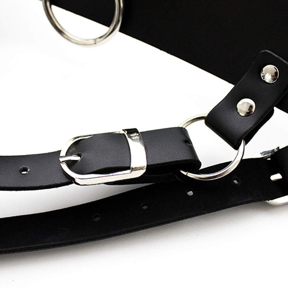 Warmtrees SM Chastity Belt for Vibrator Penis Vibrator Dildo Vibrator Restraint PU Leather Waist Belt Harness Penis SM Guaranteed Vibrator Beginner