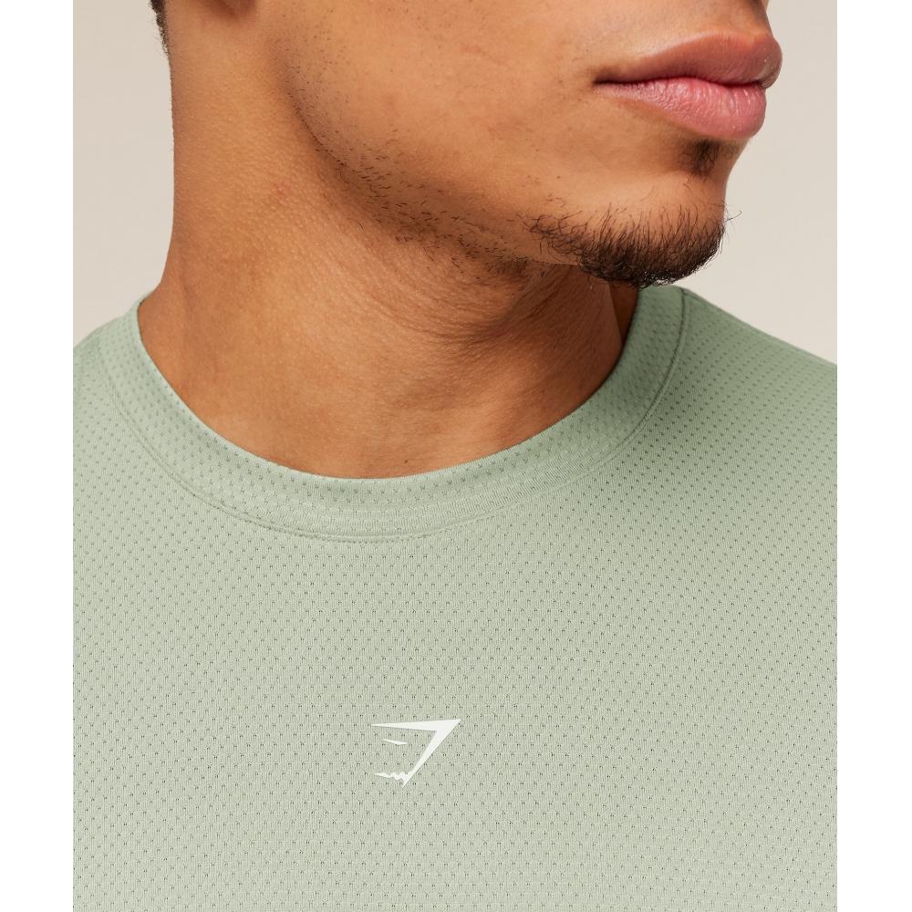 Gymshark Running T shirT Gs Haze Green A3c2s Edc3