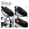 XXL Heat Resistant Breathable Seat Saddle 3D Mesh Cover Black for Motorcycle