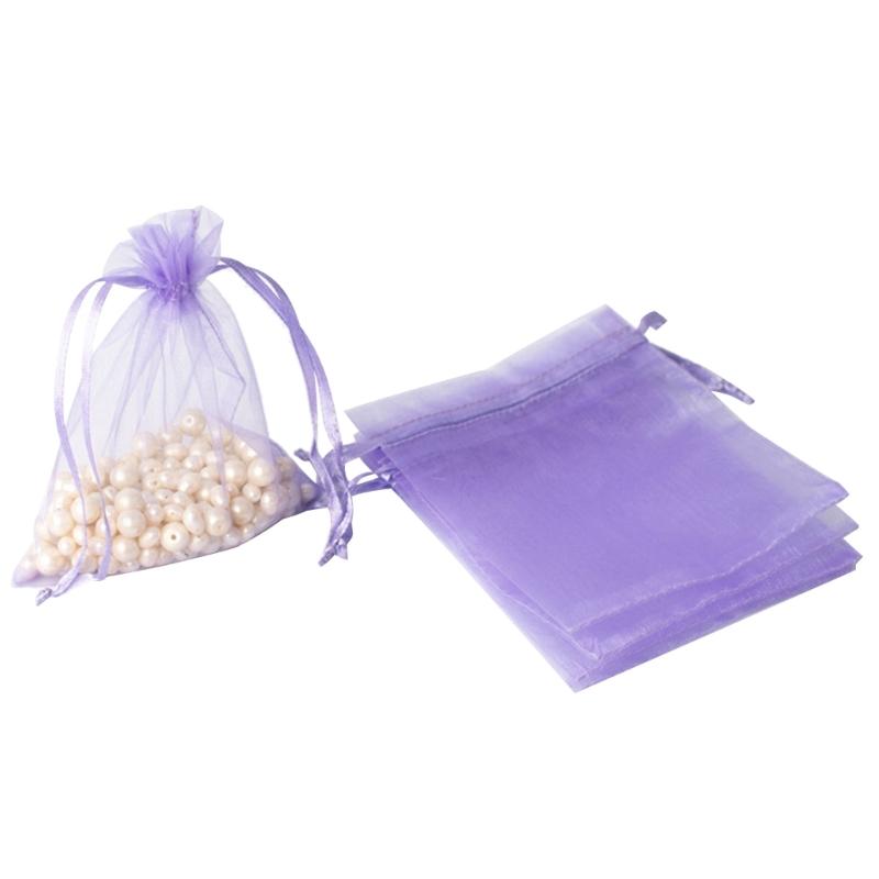 Breathable Storage Organizer Reusable Jewelry Packaging Pouch Drawstring Pocket Organza Gauze Sachet Accessories Bag