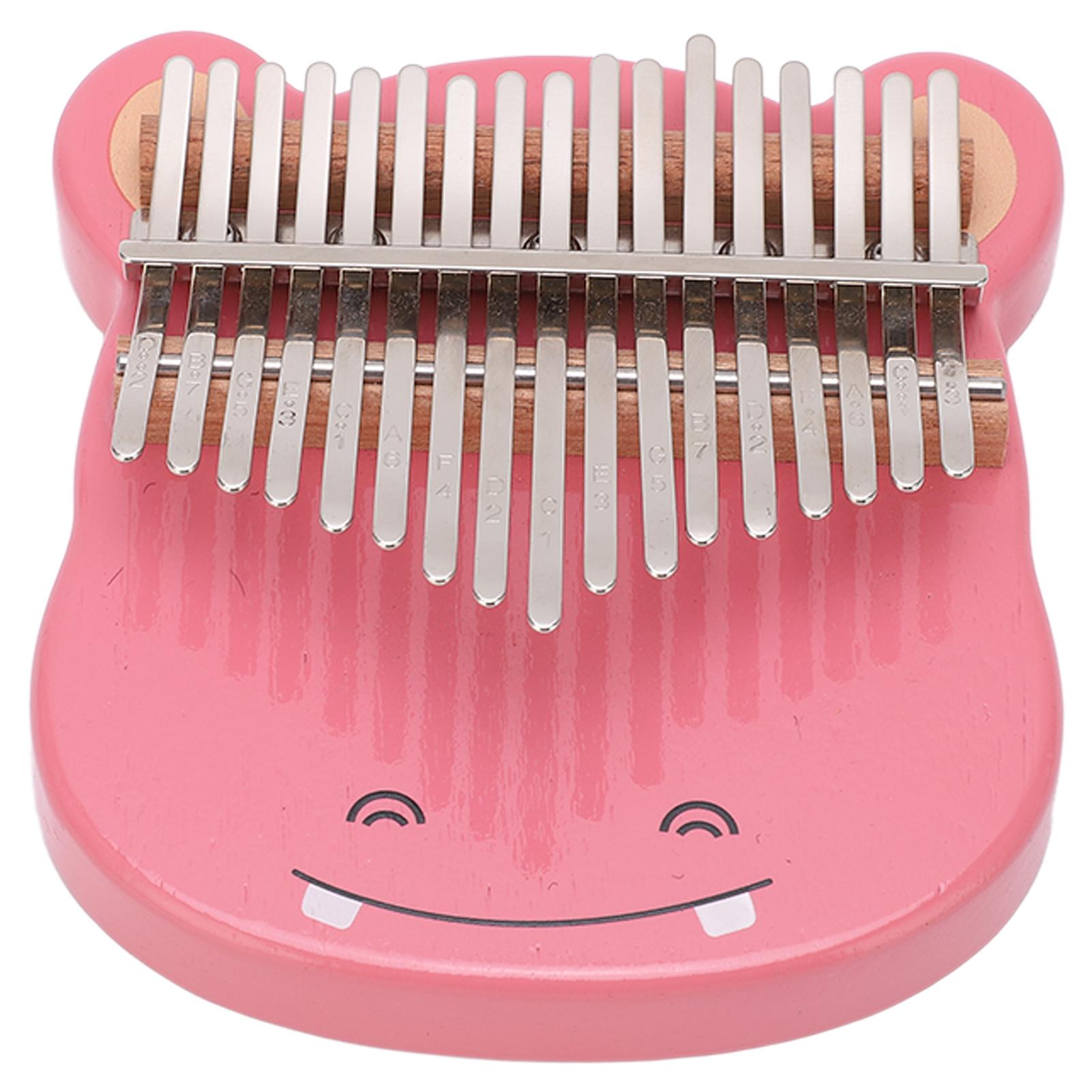 

17-тональная калимба, портативное кленовое пианино для большого пальца, мини-пальчиковый музыкальный инструмент с настроечным молотком