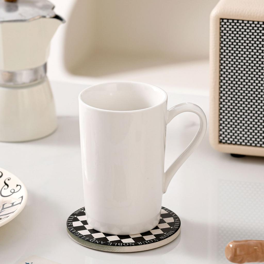 Black And White Ceramic Mug Creative Hotel Special Water Cup Couple Cup Homestay Feeling High Value Coffee Cup Simple