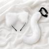 Cat Ear Headband with Tail Furry Ears Long-Lasting for Cosplayers