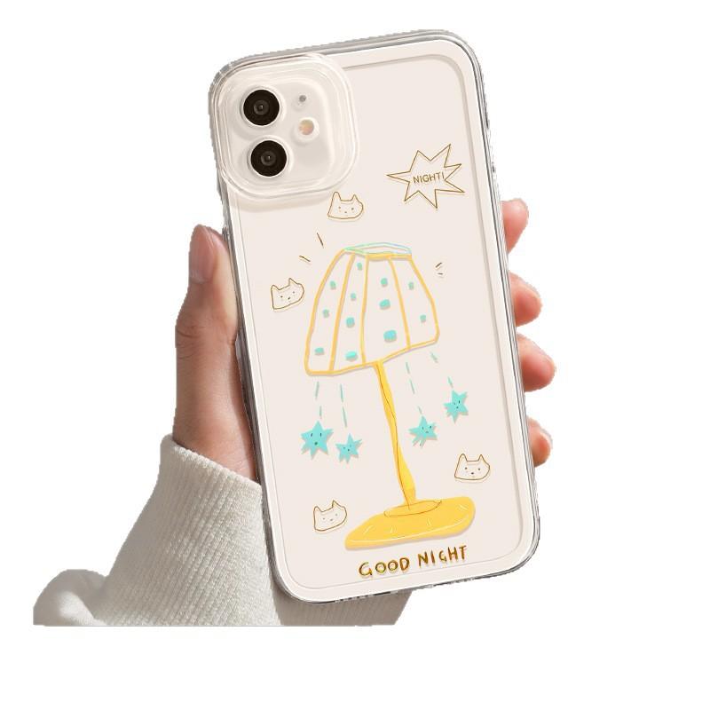 

Line Table Lamp for Apple 16 Mobile Phone Case for IPhone15promax Cartoon 14plus New Style 13 All Inclusive 12 For Apple 11