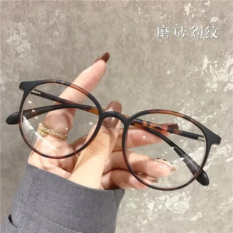 New Retro Oval Frame Myopia Glasses Fashion Minus Glasses Frame With Degree Round Women 060