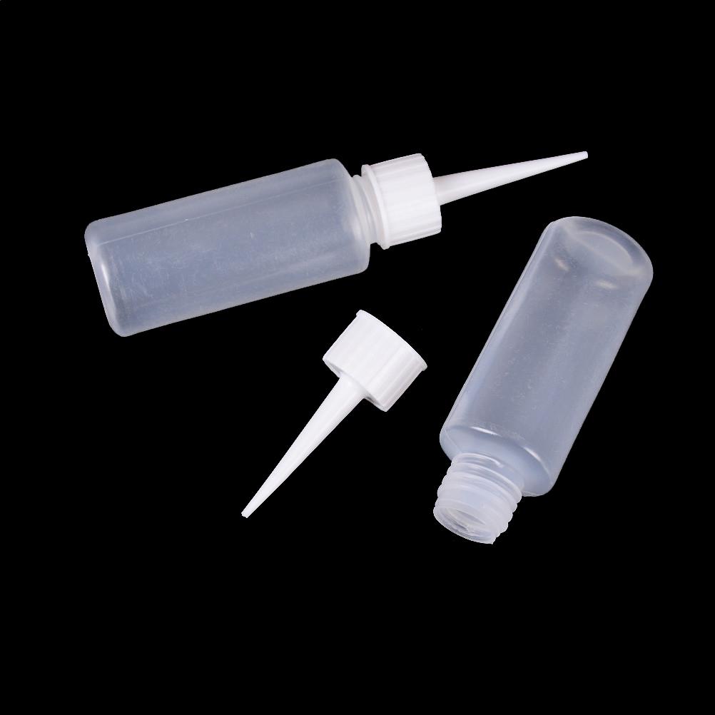 2Pcs 50Ml Empty Dropper Squeezable Liquid Bottle Plastic Drop Bottles Needle