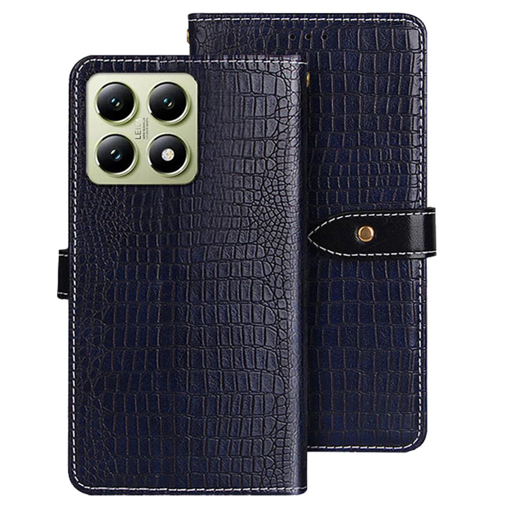 

IDEWEI For Xiaomi 14T Case Crocodile Texture PU Leather Flip Phone Cover B