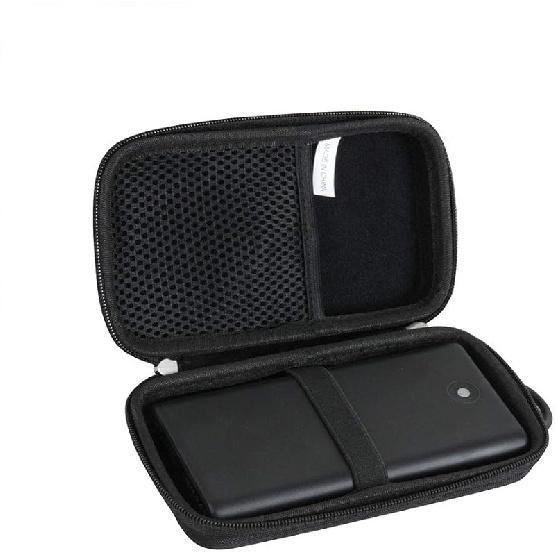 

Жесткий дорожный чехол Hermitshell для портативного зарядного устройства Ekrist/LanLuk Power Bank 25800 мАч (Черный + Красная молния) чёрный
