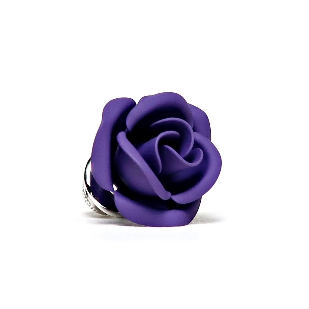 Lapel Pin Pin Rose MADE IN JAPAN [KIETH] Pins, Pins, Brooches, Badges, Flower, Purple,