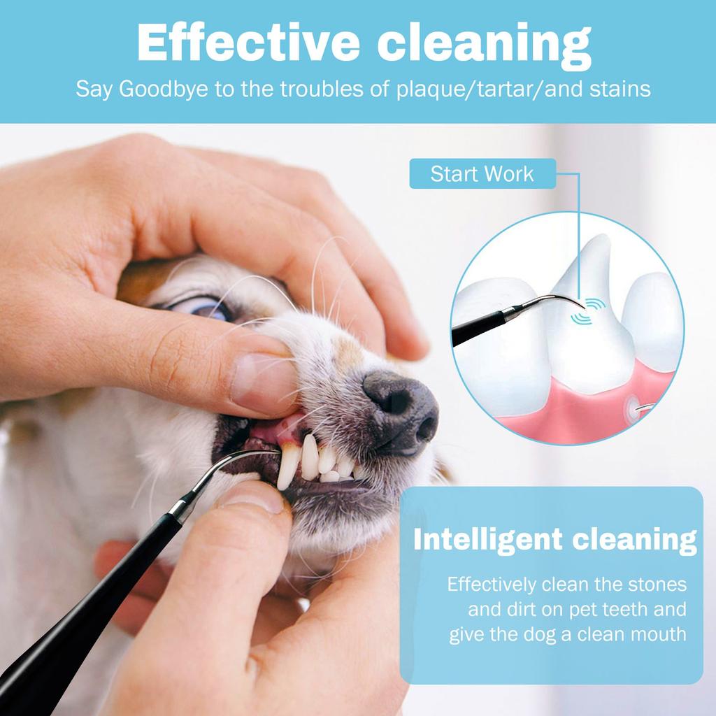 Plaque Remover For Teeth - Electric Toothbrush For Dogs Pet Brush Set, Effective Care Of Teeth, Pet Must Have, Help Dog Oral Health.
