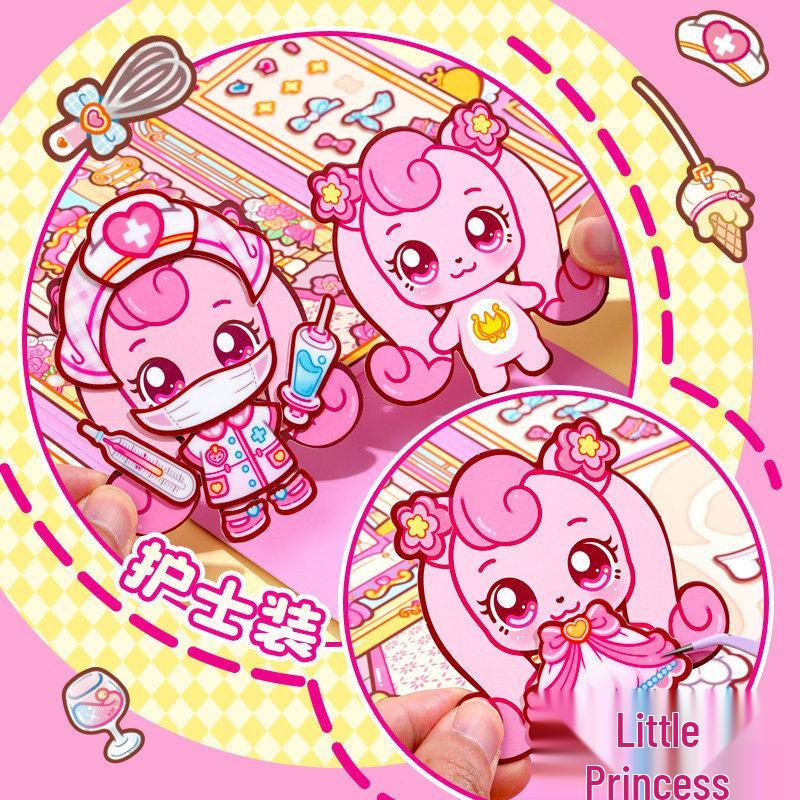 Little Mochi Dress-up Jelly Stickers Quiet Book - 2026 Popular Girl's Toy