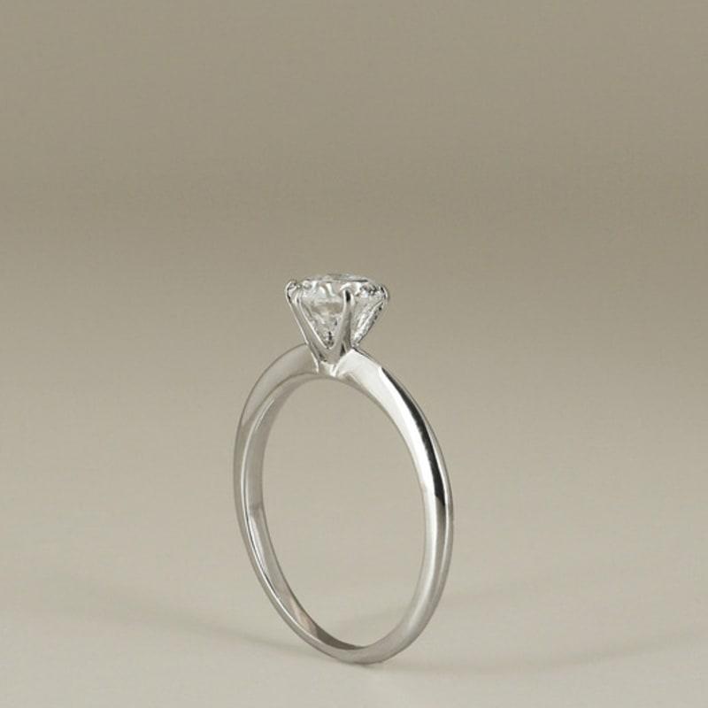 ozel [Custom Made] Silver925 Moissanite 0.8CT 6 Prong Setting Ring PS091R
