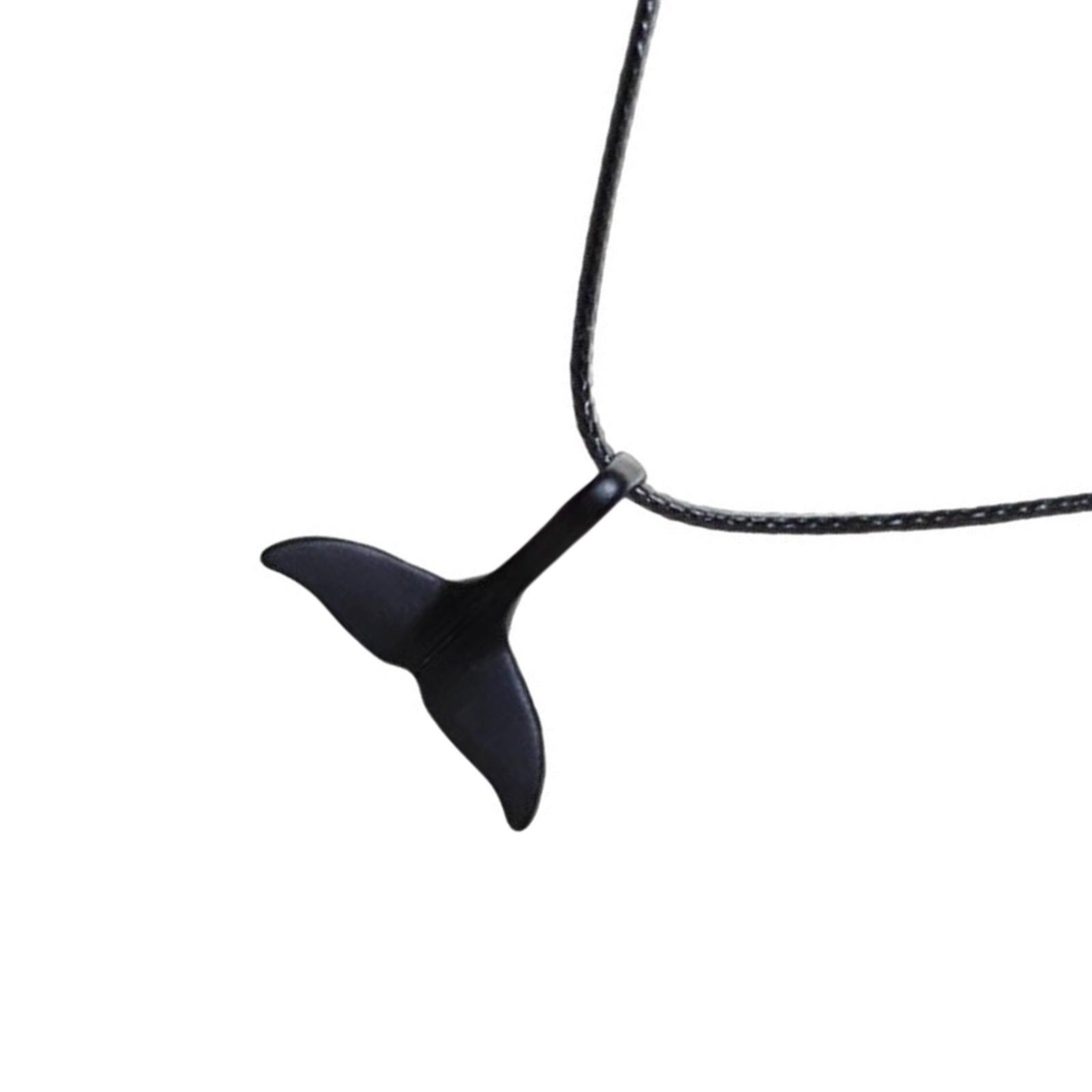 

Элегантное ожерелье-подвеска в виде хвоста русалки и дельфина, цепочка для ключицы, ювелирное украшение, идеально подходящее для повседневной носки, аксессуары в панк-стиле чёрный
