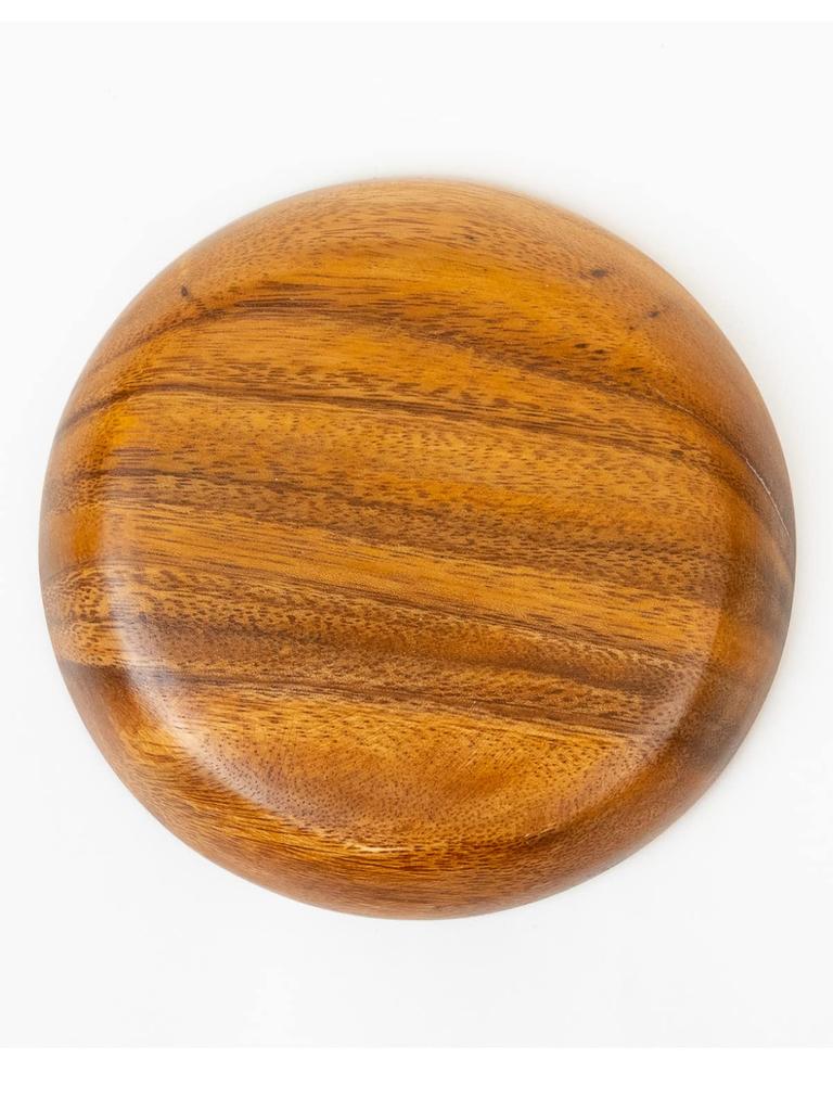 Emery Shokai Wooden Round Set of 15cm Long x 15cm Wide x 2cm High Plates, 10, Approx.