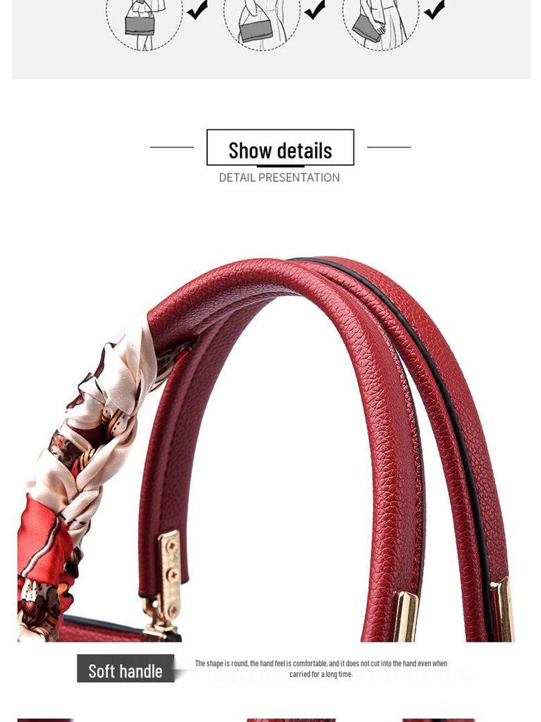 Elegant Red Crossbody Handbag for Weddings - Ideal for Mother of the Bride