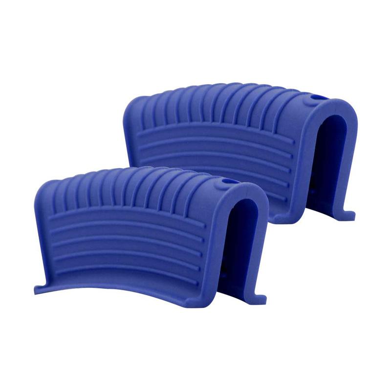 2 Pcs Silicone Assist Hot Pan Handle Holder Anti-slip Cast Iron Pan Skillet Handle Cover Heat Resistant Pot Holder Sleeves JT426