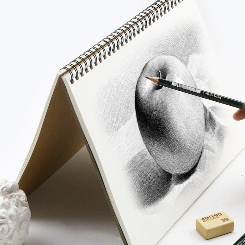 A4 Kraft Paper Student Drawing Sketch Book Children's Hand Drawn Graffiti 30 Pages Vertical Adjustable Exercise Books Stationery