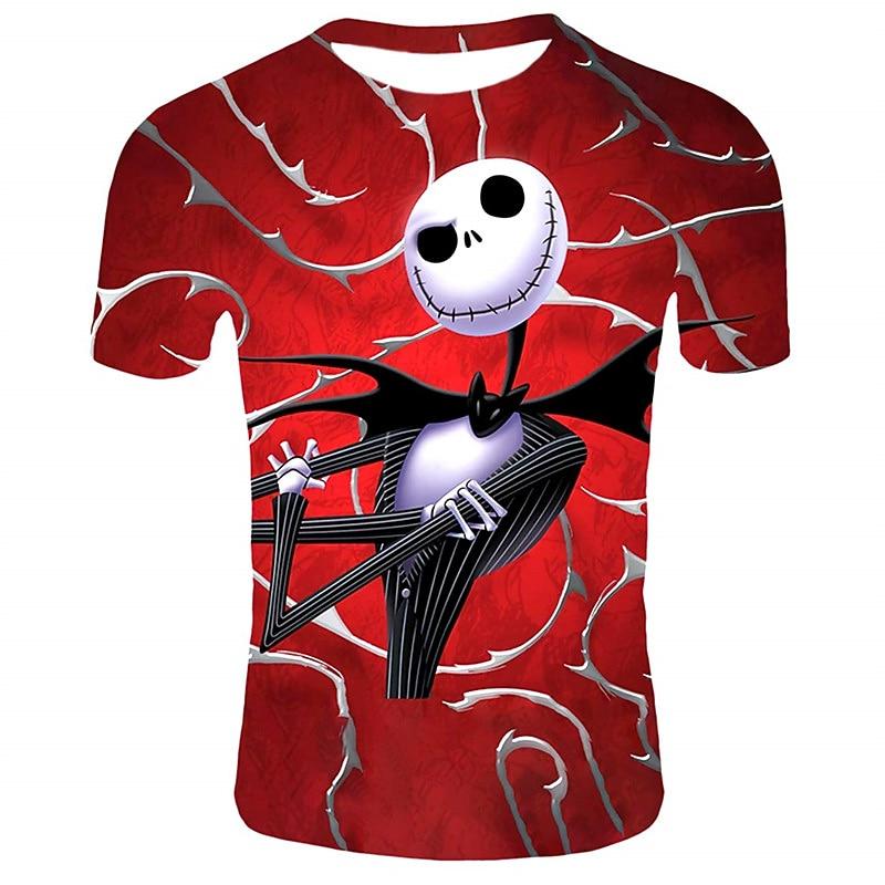 Unisex Boys Girls' 3D Skull T shirt Short Sleeve 3D Print Summer Spring Fashion Cool Kids 3-12 Years Outdoor Daily Regular Fit