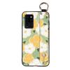 Waterproof Durable Phone Case For Oukitel C21 Wristband Wrist Strap Shockproof Silicone Kickstand Protective Ring Flower
