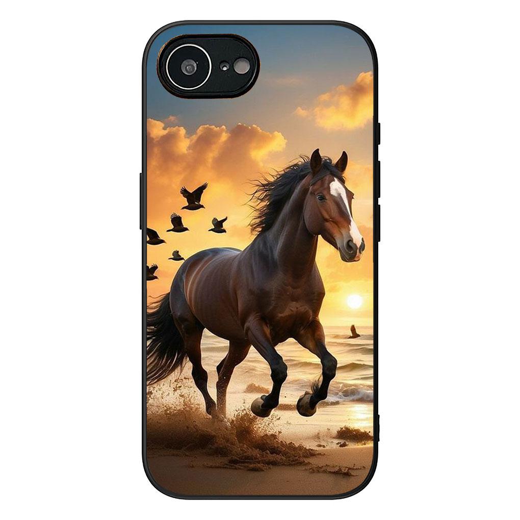 Phone Cover for OPPO A38 A18 A17 A40 A60 A80 A16 A78 A79 A54 A58 A57 4G 5G Casing Flexible Case Running Wild Horse Wallpaper