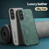 Funda de Cuero de Lujo para Teléfono Samsung Galaxy A57 A37 A56 A36 A16 A55 A54 A53 A07 A17 Cubierta Suave Más Sedosa Para Soporte de Coche