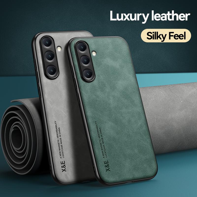 Çorap Geçirmez Kılıf Samsung Galaxy A16 A06 A35 A56 A36 Koruyucu Kapak Manyetik Araç Tutucu Telefon Kılıfı Fundalar Capa