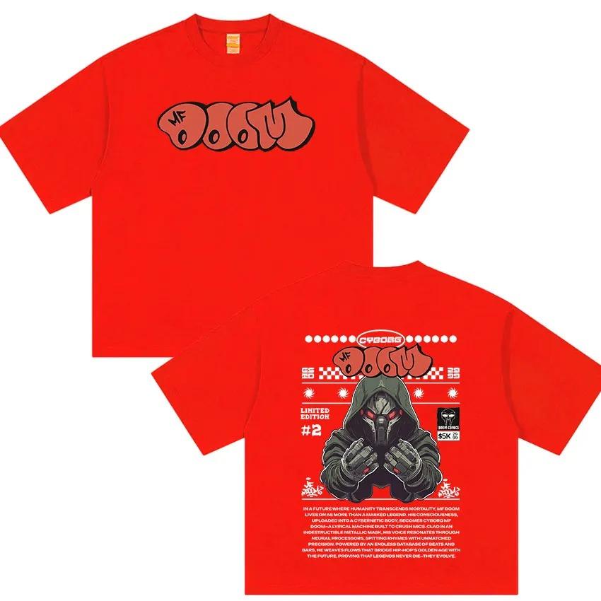 MF DOOM Suitable for All Seasons New Model Personality Clothes Couples Unisex Oversized T-shirt High Quality Hot Product High-end Luxury