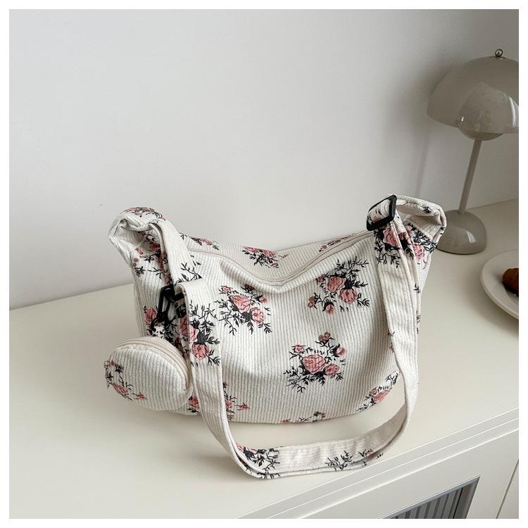 

Трендовая этническая художественная вельветовая сумка через плечо 2024 – Стильная маленькая женская сумка с принтом для матери и ребенка розовый