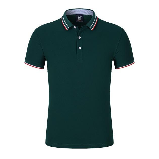 Lässiges Atmungsaktives und Bequemes Poloshirt Einfarbig Kurzarm-T-Shirt