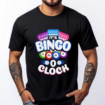 Its Bingo O Clock Bingo Player Grandma Vintage T Shirt Men Mens TShirts Printing