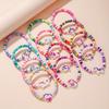12 peças/conjunto Pulseiras Elásticas de Unicórnio para Crianças Meninas Decoração de Festa de Aniversário de Unicórnio Lembrancinhas Enchimento de Pinhata Presentes de Natal para Meninas