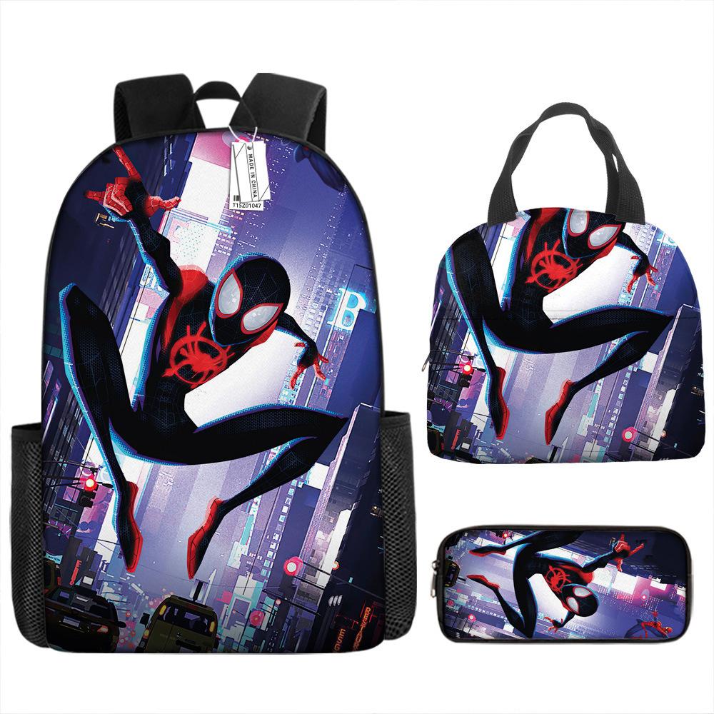 Backpack Elementary School Bag Children'S Lunch Bag Pencil Case Three-Piece Set