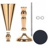 European Style Wedding Flower Vases Golden Silver Candle Holder Metal Vases  Hotel Banquet