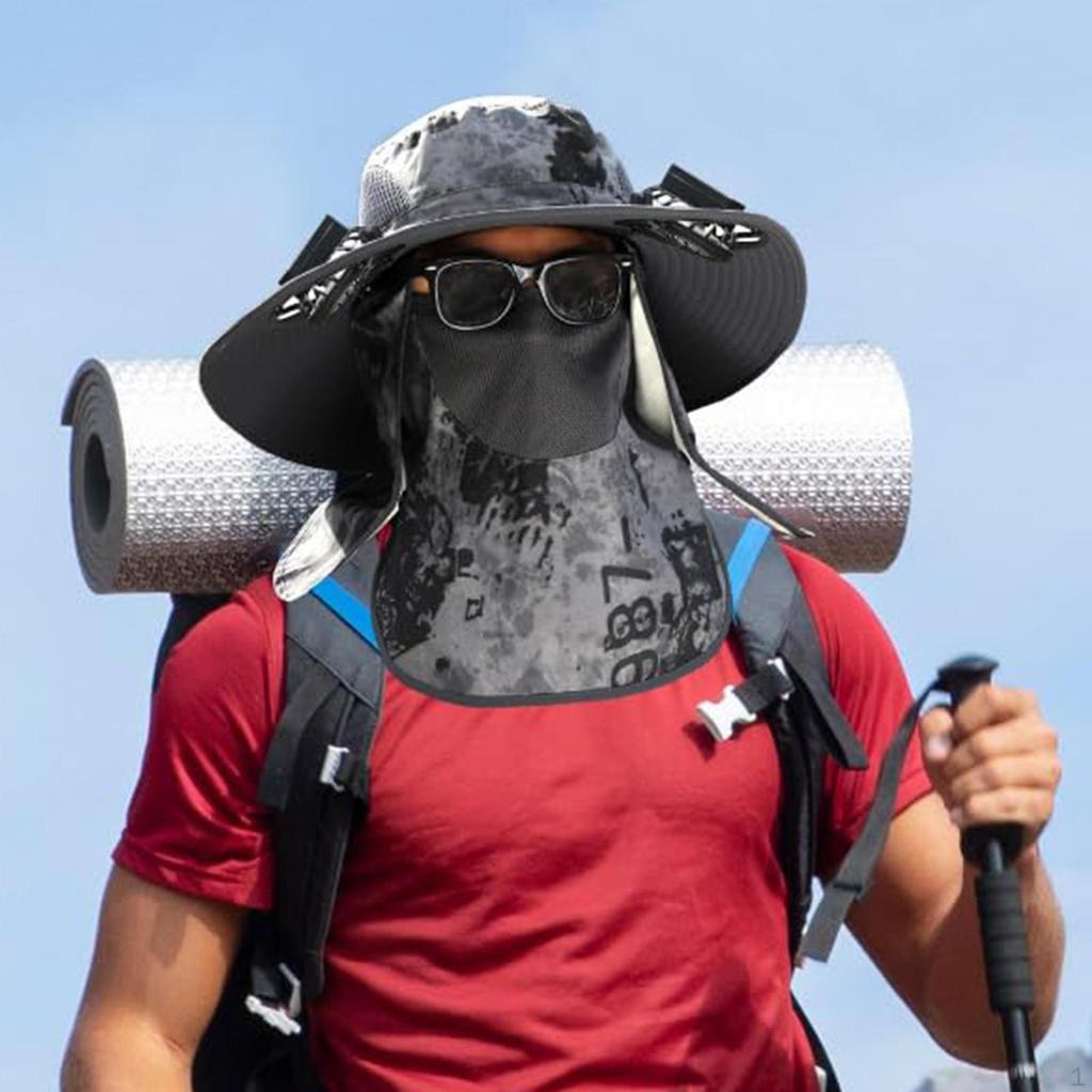 Adjustable Sun Hat Featuring A Fan, Suitable for Fishing And Garden Work
