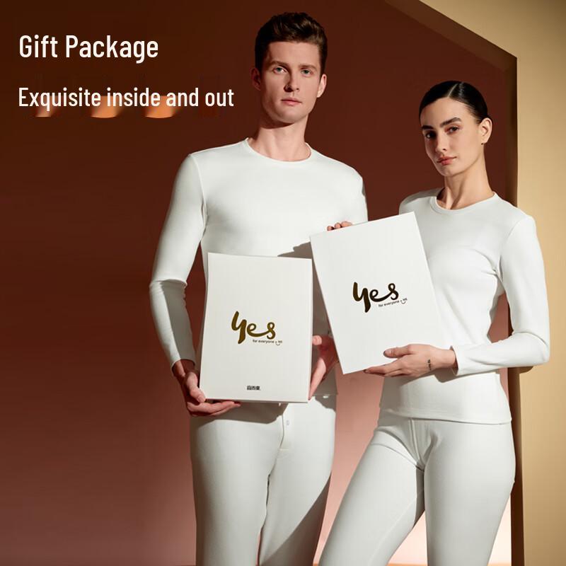 Yiershuang Women's 140-Count Long-Staple Cotton Thermal Underwear Set