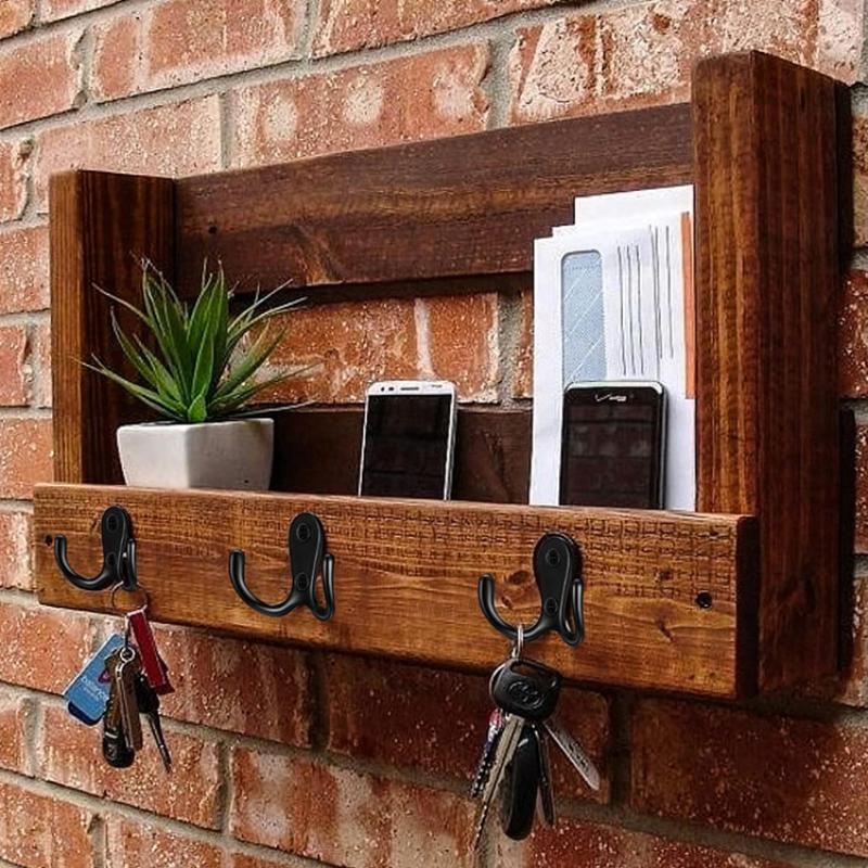 10/5Pcs Coat Hooks Wall-Mounted 2 Hole Towel Hanger For Coats Hat Clothing Home Storage Hook Wall Hook Towel Hanger For Hardware