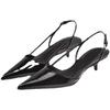 Scarpe da Sera Slingback con Tacco Alto da Donna Scarpe Eleganti da Donna Sexy a Punta Bassa Scarpe di Lusso per Matrimonio Festa Sposa Sandali da Donna a Punta