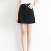 Sexy Frauen Denim Mini Rock Mode Sommer Hohe Taille Koreanische Schwarz Rock Blau Paket Hüfte Jeans Harajuku Plus Größe Baumwolle